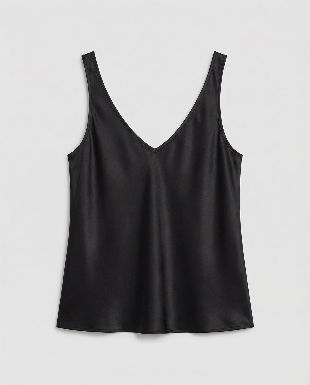 Dame Satin Camisole V-hals Brede Stropper