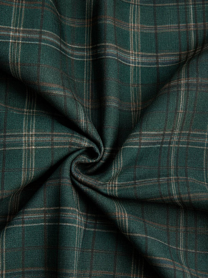 Dame Ternet Flannel Maxi Formal Dress Skjortekjole
