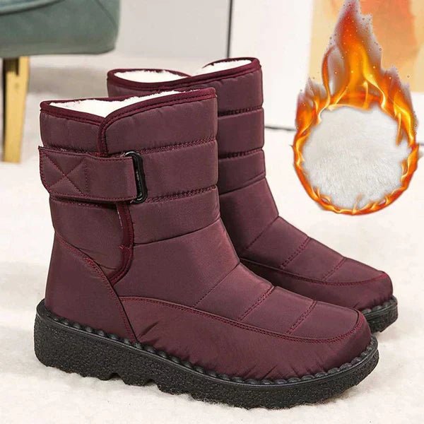 Dame Waterproof Boots Vinter Ankelstøvler Polstret
