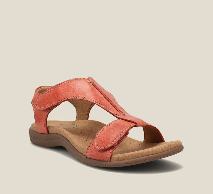 Damesandaler Justerbare Remme Åben Tå Comfort - Orange