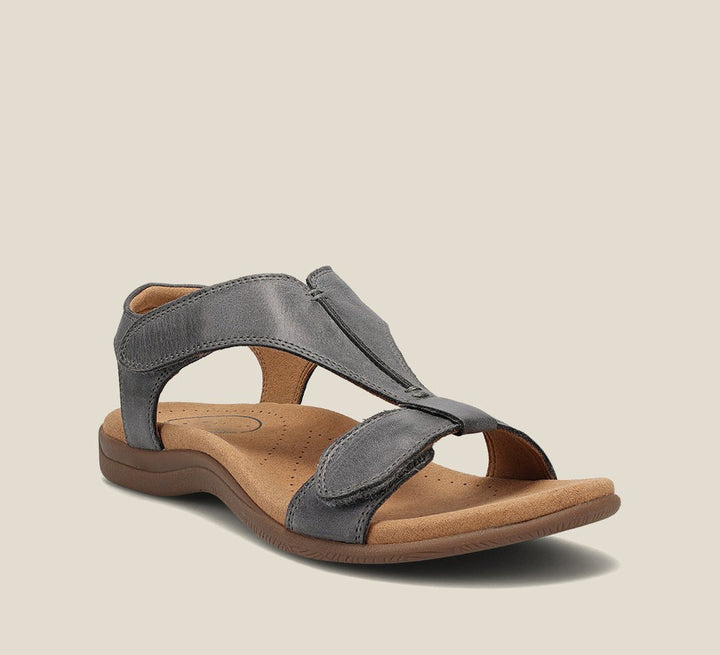 Damesandaler Justerbare Remme Åben Tå Comfort - Grey