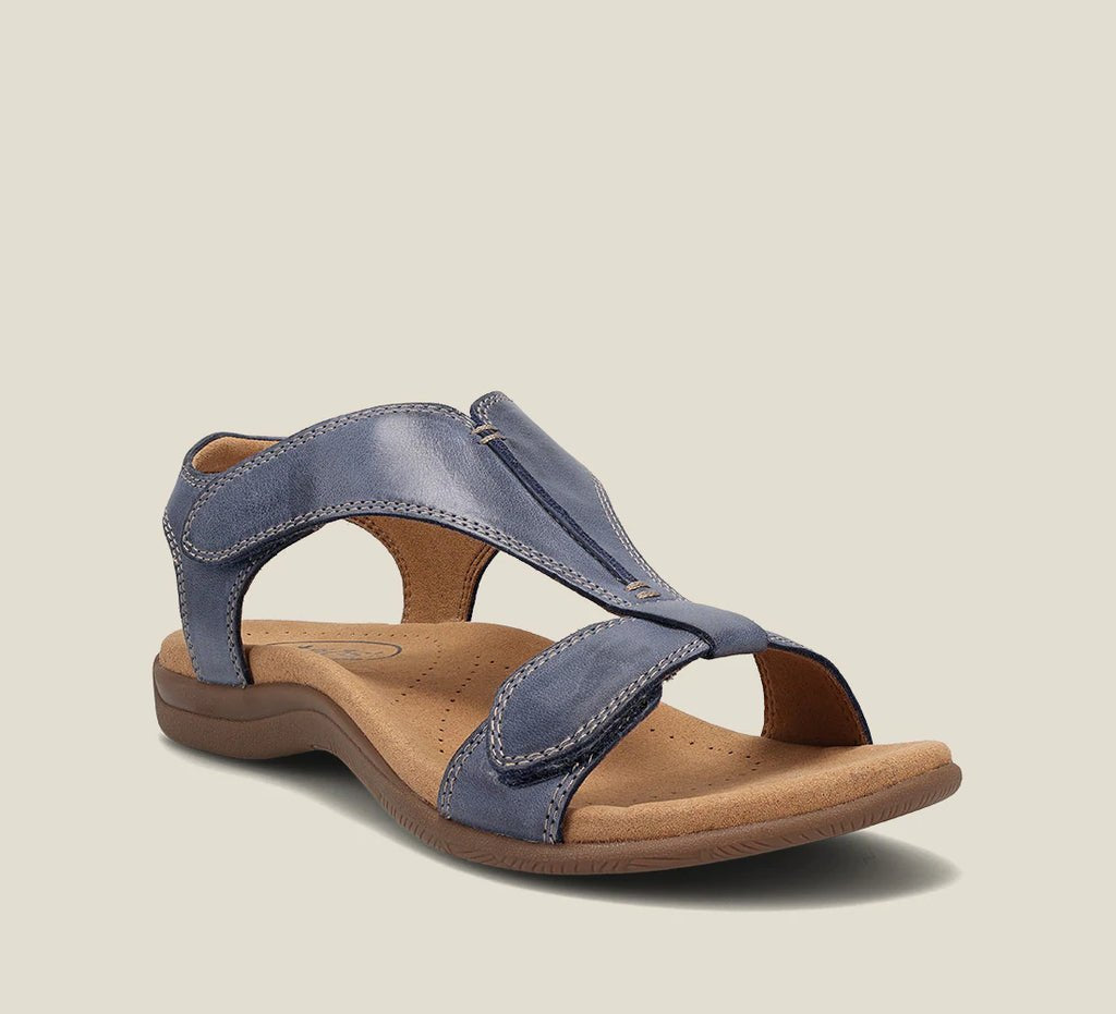 Damesandaler Justerbare Remme Åben Tå Comfort - Blue