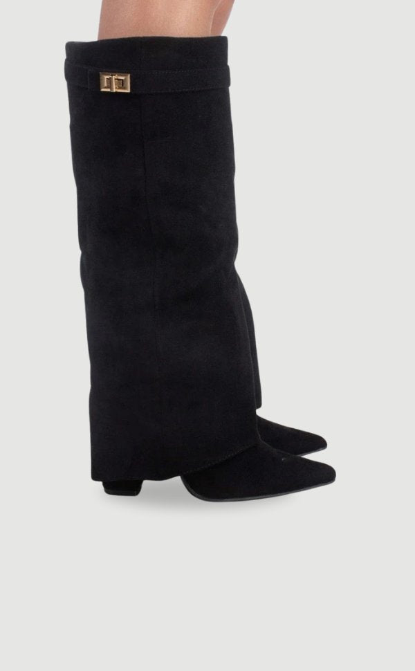 Damestøvler Suede Elegante Høje Støvler