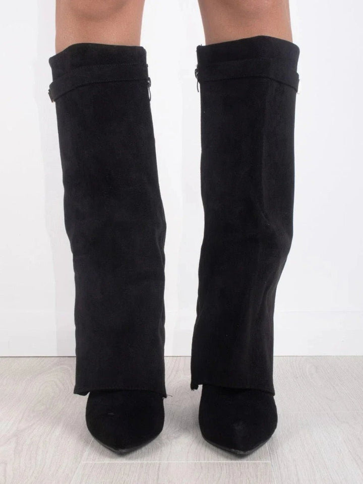 Damestøvler Suede Elegante Høje Støvler