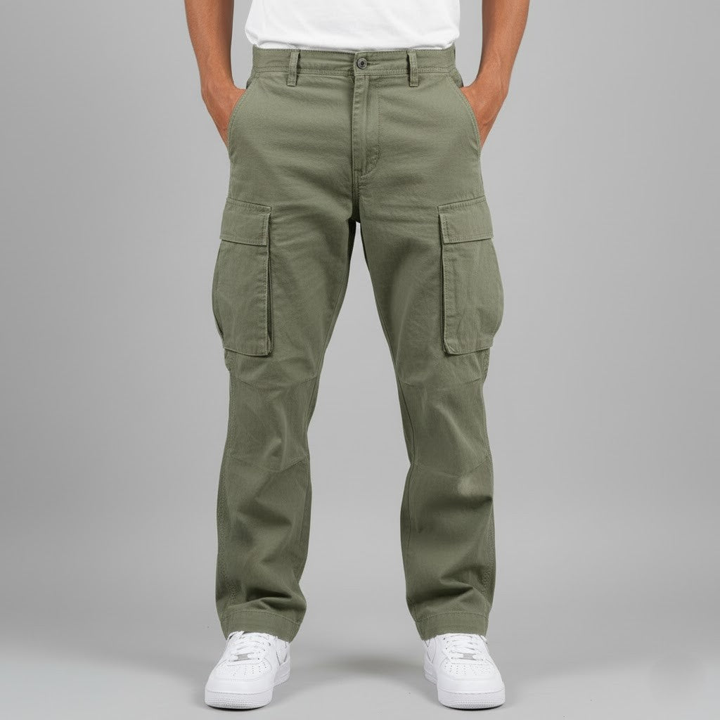 Jørn | Herres cargobukser med afslappet pasform og sidelommer i streetwear-stil - Freya Kobenhavn