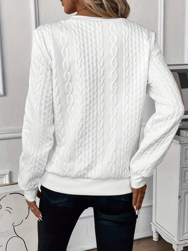 Zoey™ | Stilfuld Kabelstrikket Zip-Sweater - Freya Kobenhavn