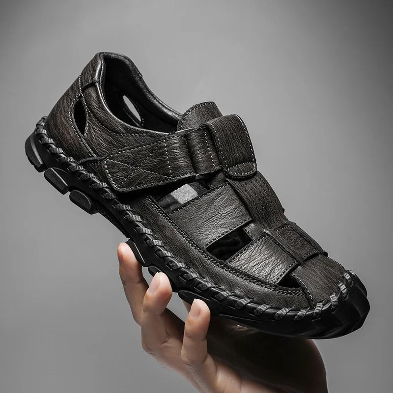 Fisherman Sandaler Ægte Læder Lukket Tå Herre