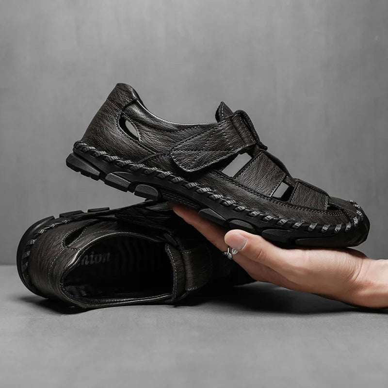 Fisherman Sandaler Ægte Læder Lukket Tå Herre