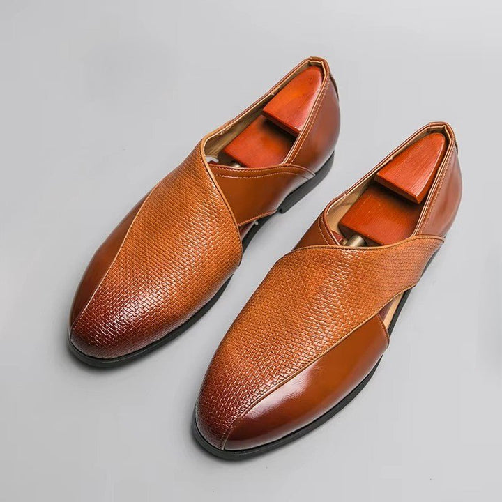 Fisherman Sandaler Læder Loafers Crossover Lukkede Tæer