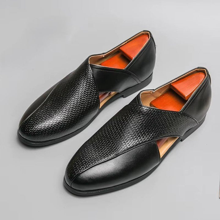 Fisherman Sandaler Læder Loafers Crossover Lukkede Tæer