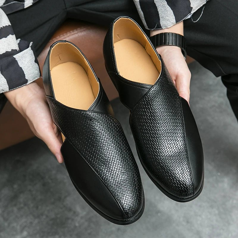 Fisherman Sandaler Læder Loafers Crossover Lukkede Tæer