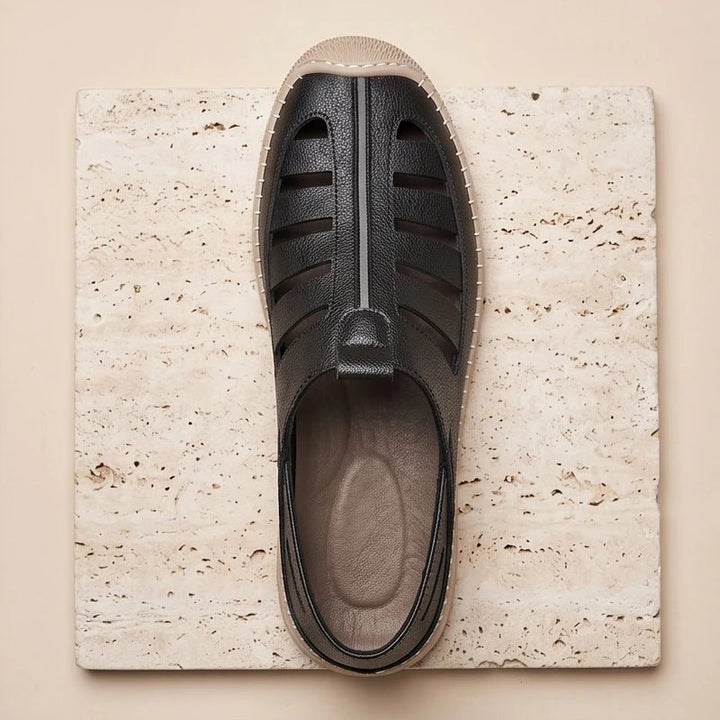 Fisherman Sandals Læder Lukkede Tæer Ventilation