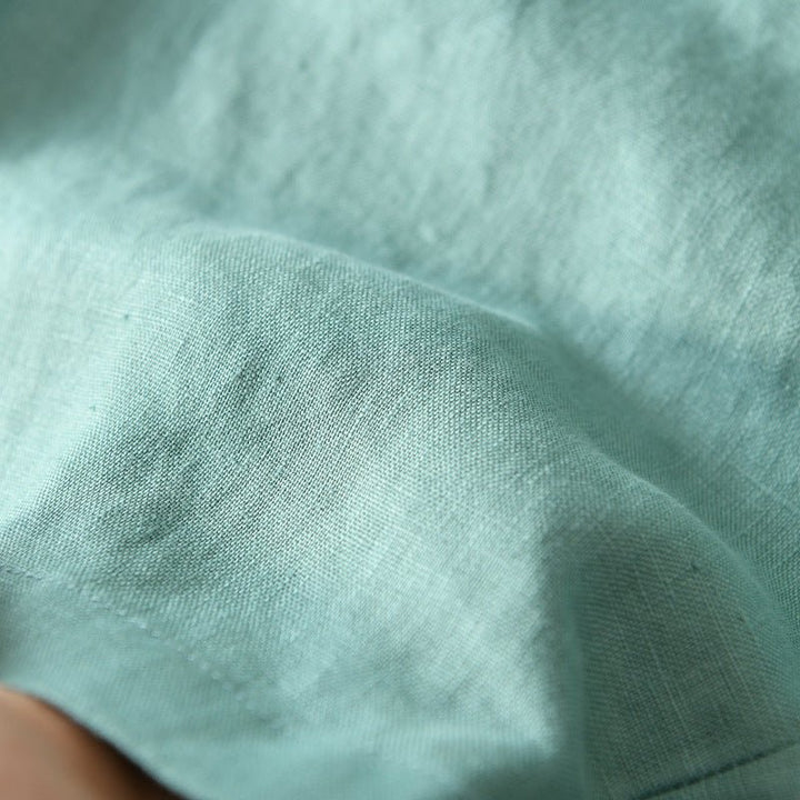 Herre Afslappede Linen Shorts med Snørebånd