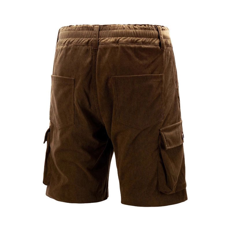 Herre Cargo Shorts Fløjlskorduroy Knælange Multifunktionelle