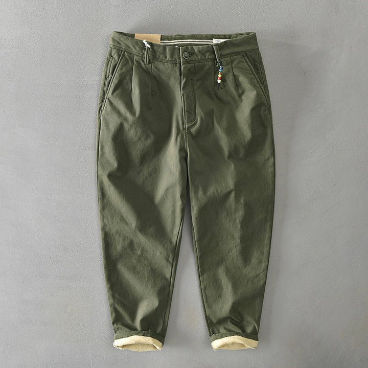 Herre Casual Tapered Chino Bukser - Green