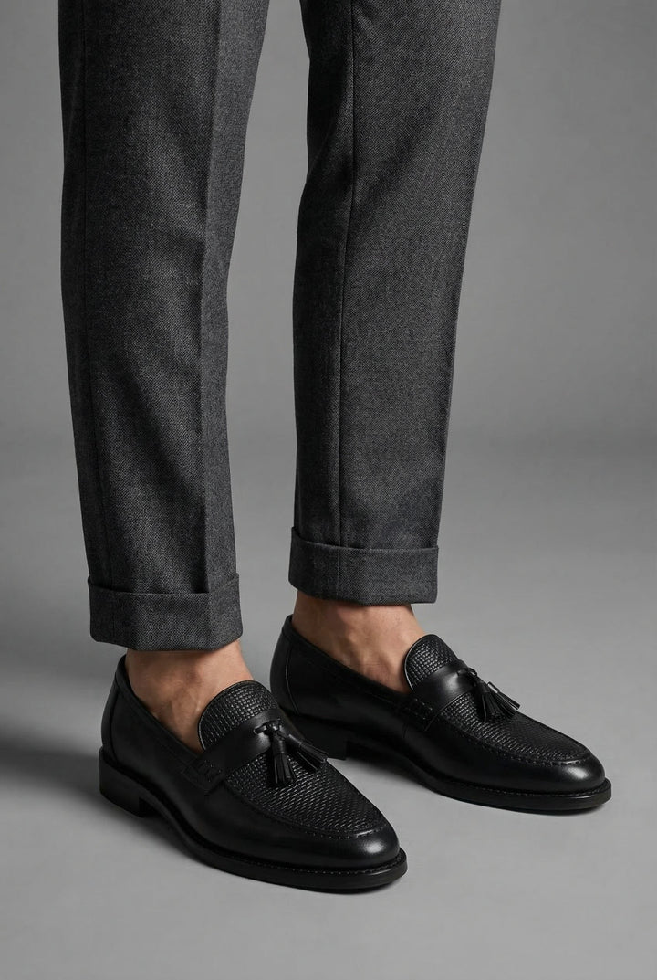 Herre Klassisk Flettede Kvast Slip-On Loafers