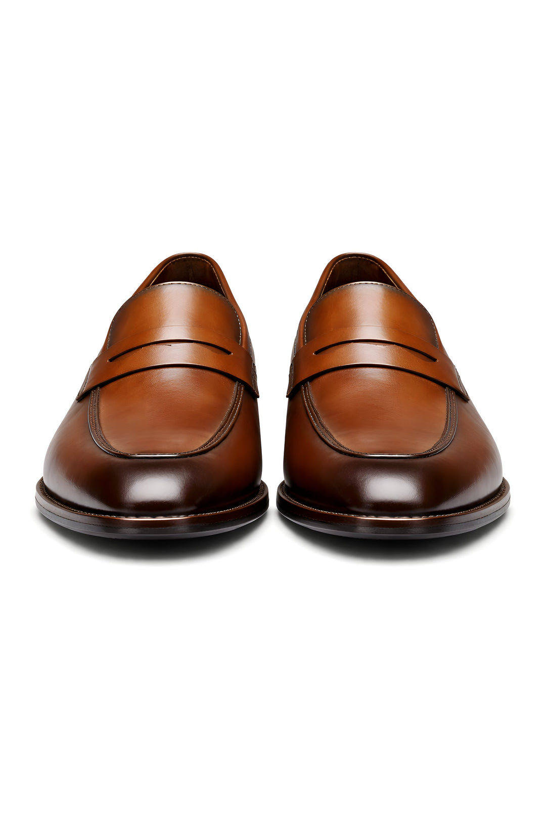 Herre Slip-On Penny Loafers Klassisk Formelt Læderlook