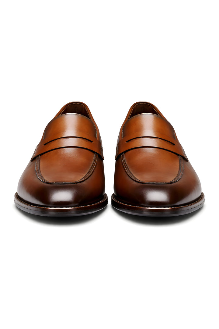 Herre Slip-On Penny Loafers Klassisk Formelt Læderlook