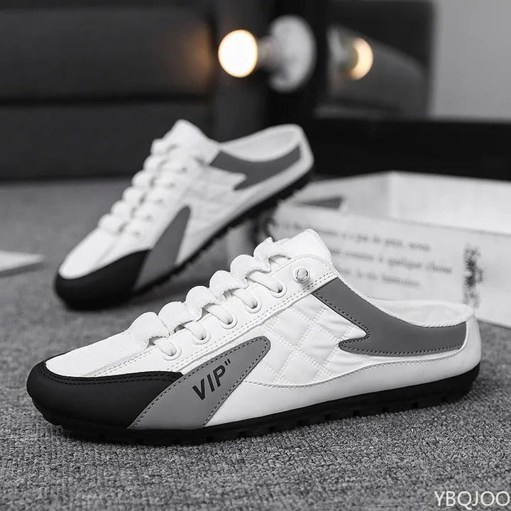 Herres Åbenhæl Snøre-Sneaker Sandal til Daglig Komfort - White