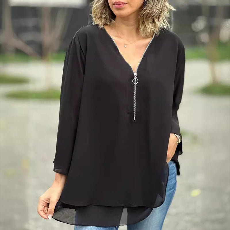 Susie | Stilfuld Løs Bluse - Freya Kobenhavn
