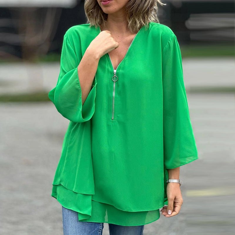 Susie | Stilfuld Løs Bluse - Freya Kobenhavn