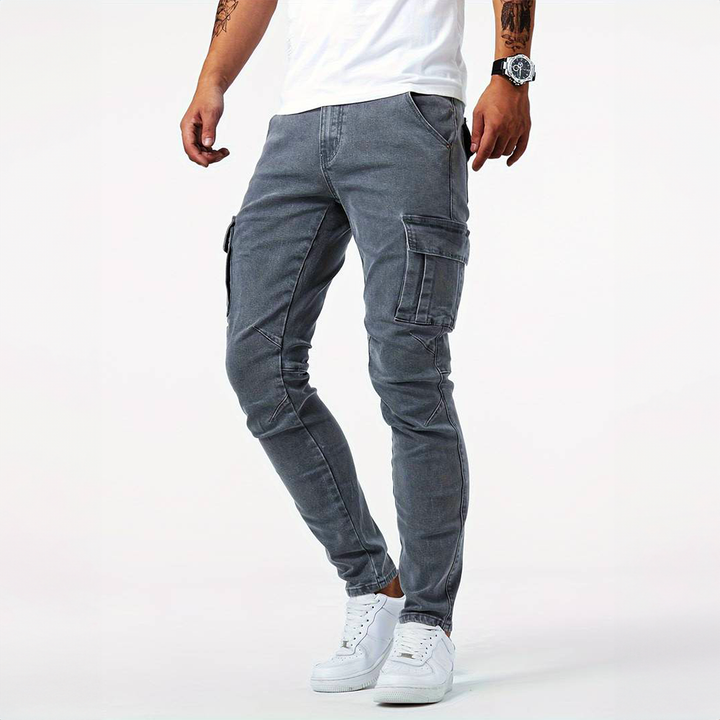 Albert | Herre Slim Fit Bukser Med Cargo Lommer
