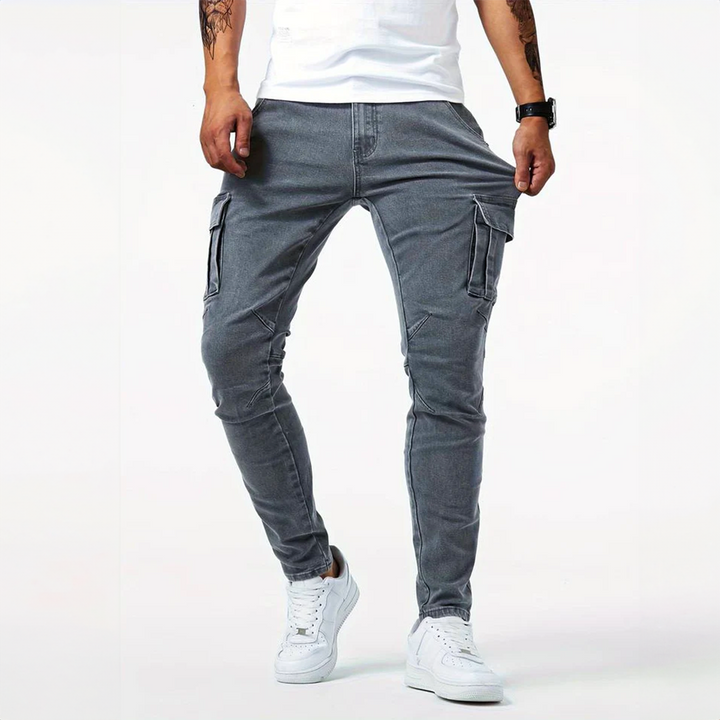 Albert | Herre Slim Fit Bukser Med Cargo Lommer