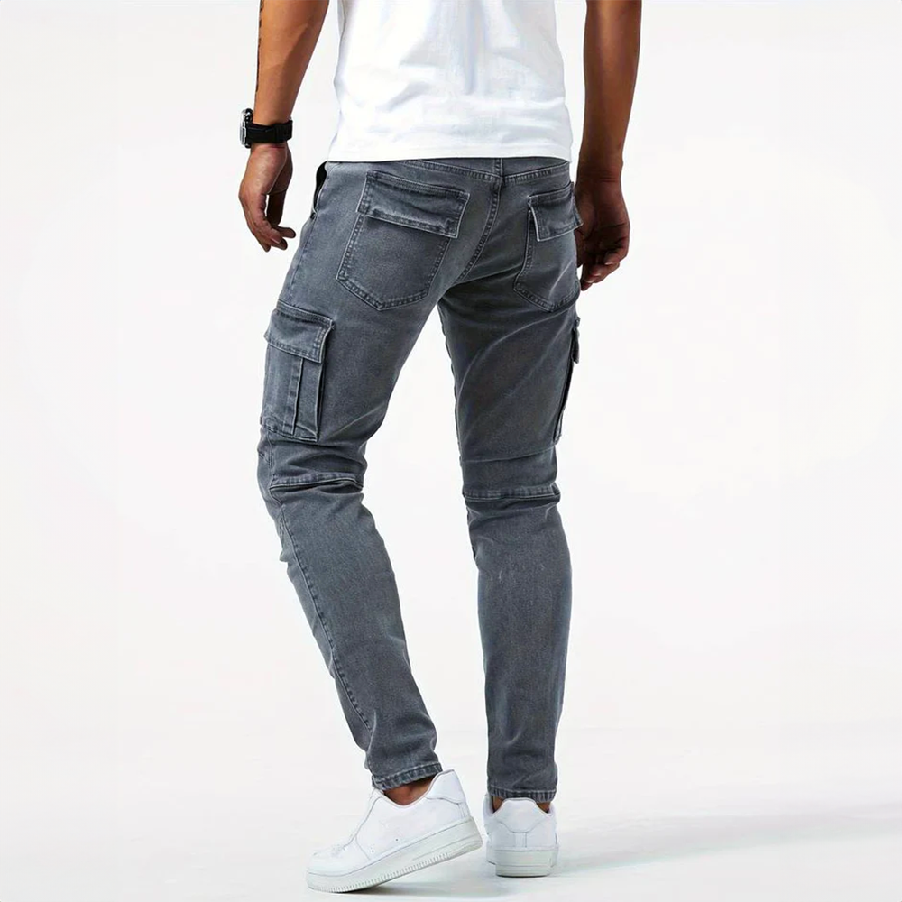Albert | Herre Slim Fit Bukser Med Cargo Lommer