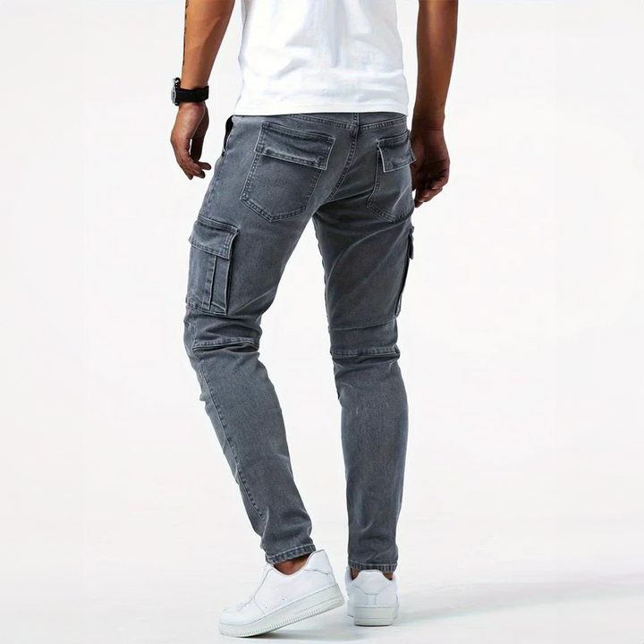 Albert | Herre Slim Fit Bukser Med Cargo Lommer