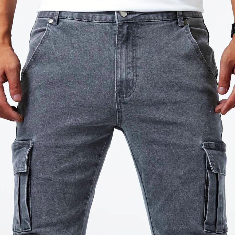 Albert | Herre Slim Fit Bukser Med Cargo Lommer