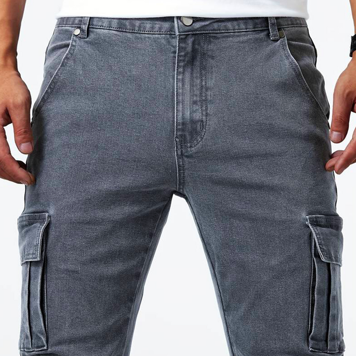 Albert | Herre Slim Fit Bukser Med Cargo Lommer