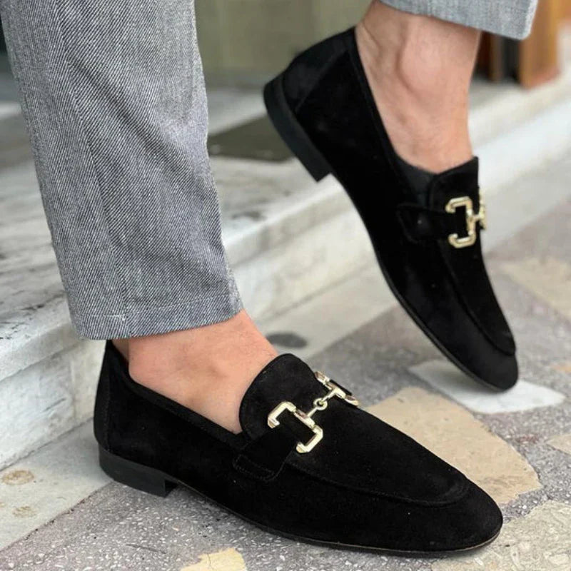 Alfred | Herre Slip-On Loafers Med Metaldetaljer