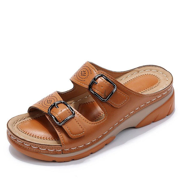 Orthopædiske Sandaler Comfort Fit Perforeret Spænder