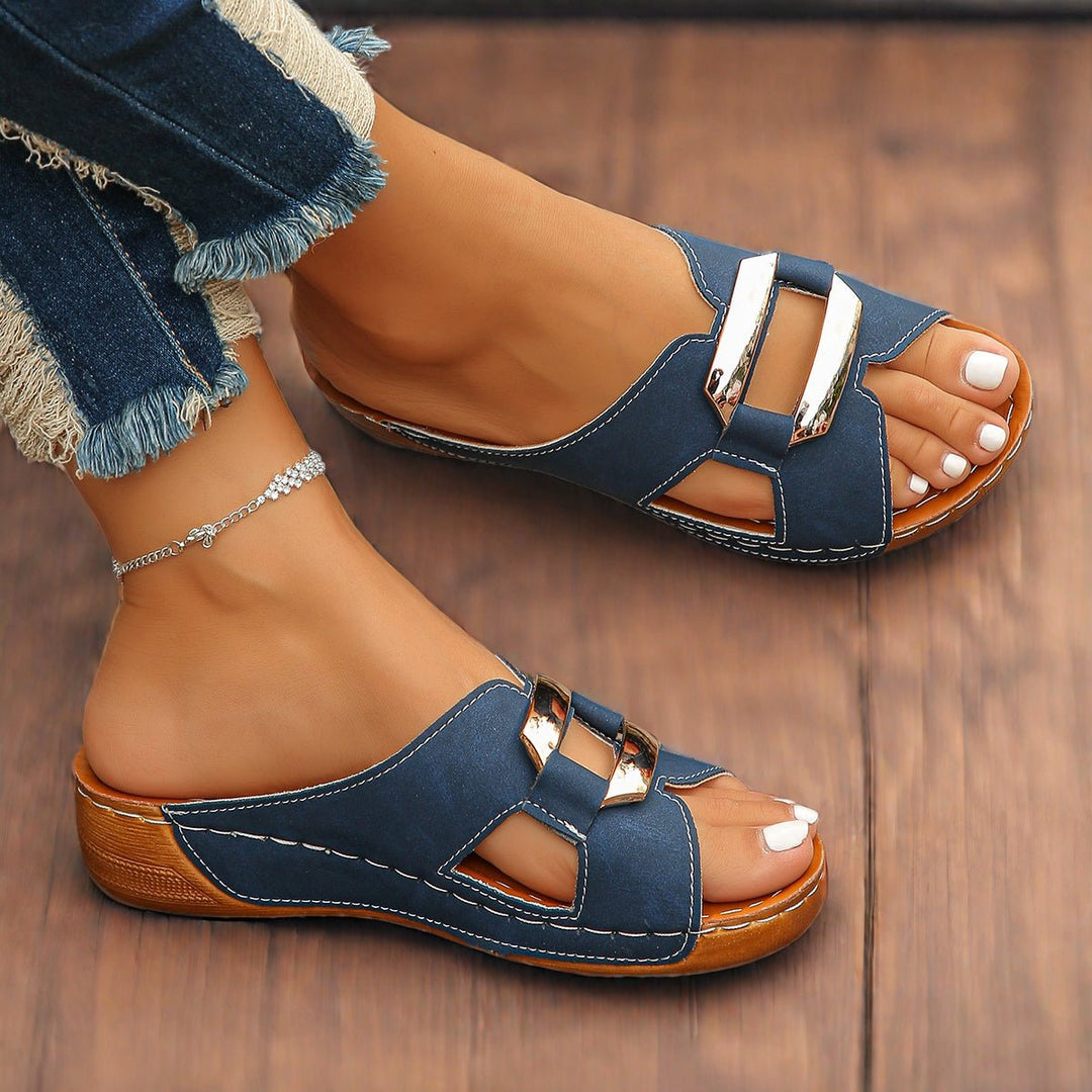 Orthopædiske Sandaler Slip-On Platform Spænde