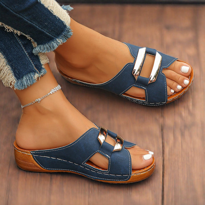 Orthopædiske Sandaler Slip-On Platform Spænde