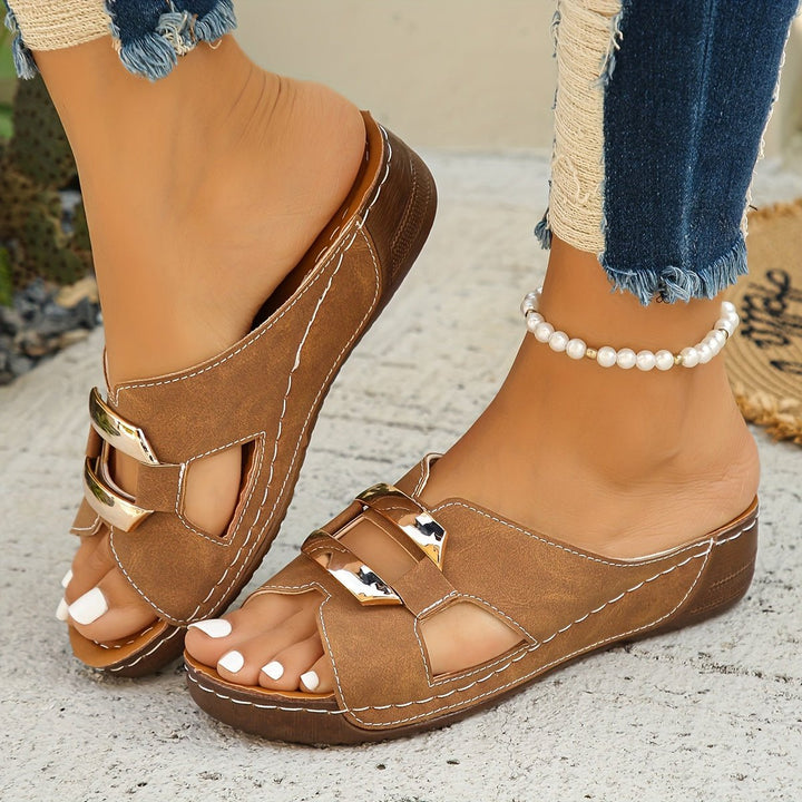 Orthopædiske Sandaler Slip-On Platform Spænde