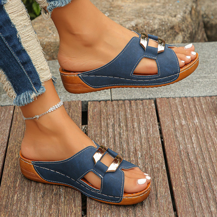 Orthopædiske Sandaler Slip-On Platform Spænde