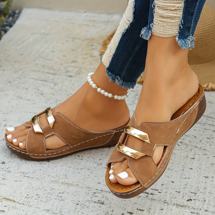 Orthopædiske Sandaler Slip-On Platform Spænde