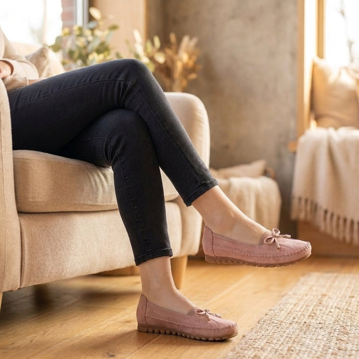 Ortopædiske Loafers Perforeret Slip-On Komfort Sløjfe