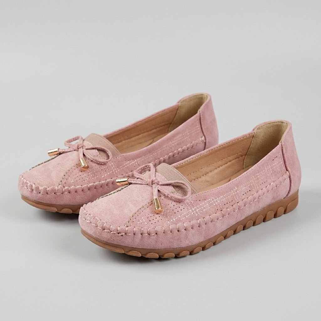 Ortopædiske Loafers Perforeret Slip-On Komfort Sløjfe