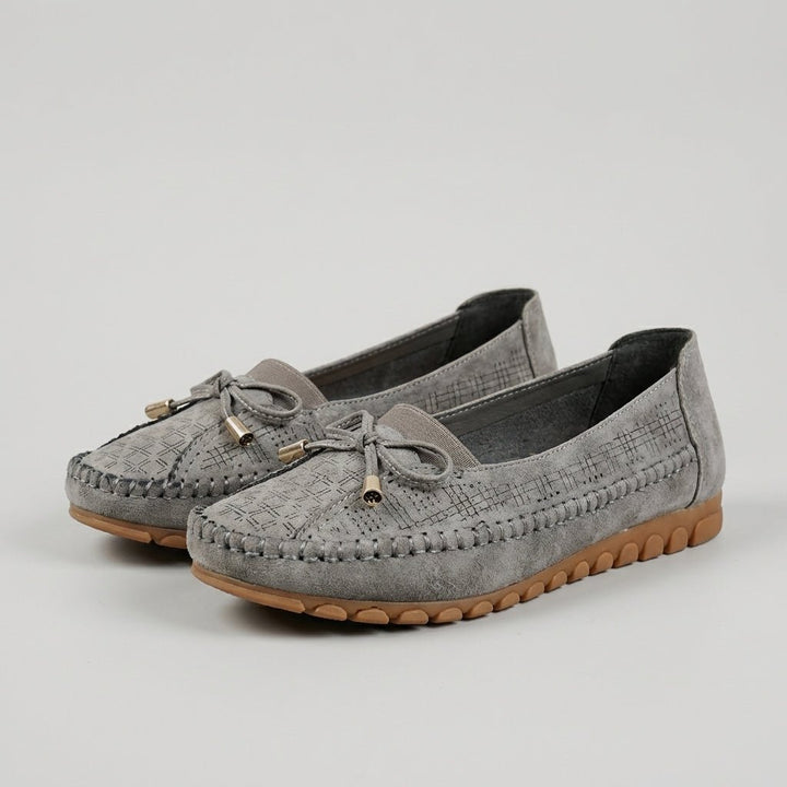 Ortopædiske Loafers Perforeret Slip-On Komfort Sløjfe