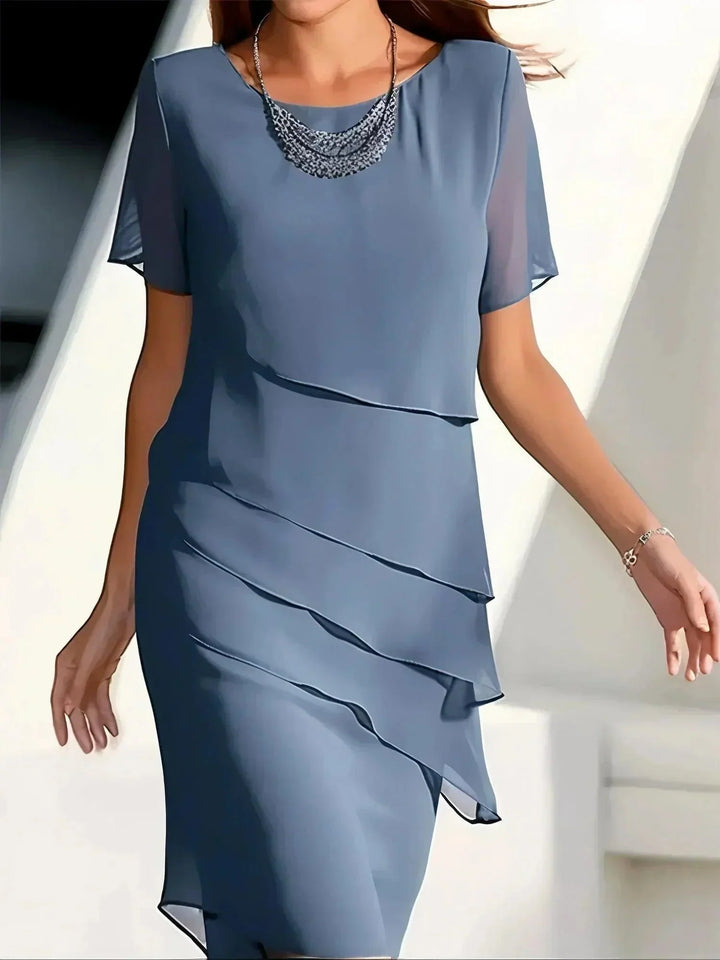 Sara | Elegant Lagdelt Sommerkjole - Freya Kobenhavn
