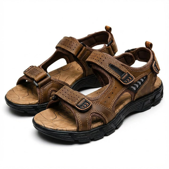 Unisex Trekking-Sandaler Velcro-Lukning Skridsikker Sål Udendørs - Marrón