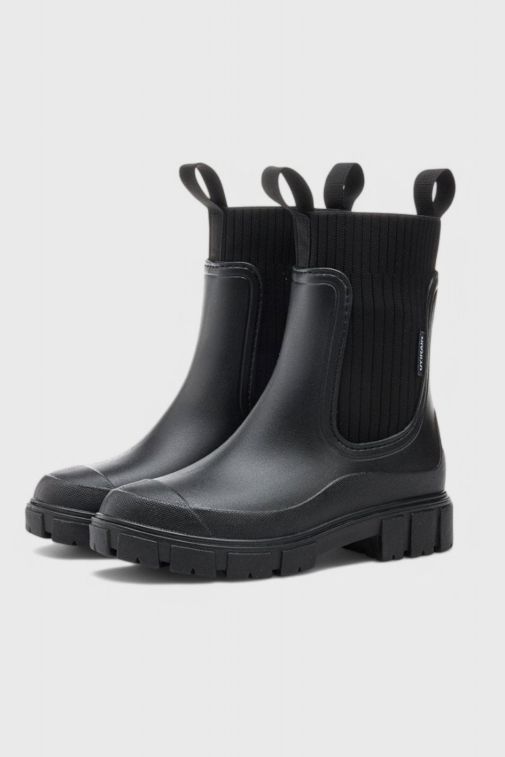 Waterproof Boots Chelsea Støvler Vandtæt Gummi - Black