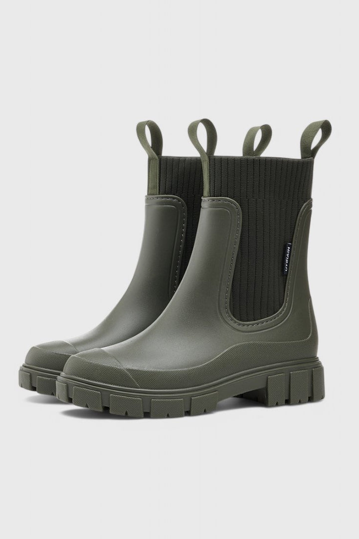 Waterproof Boots Chelsea Støvler Vandtæt Gummi - Green