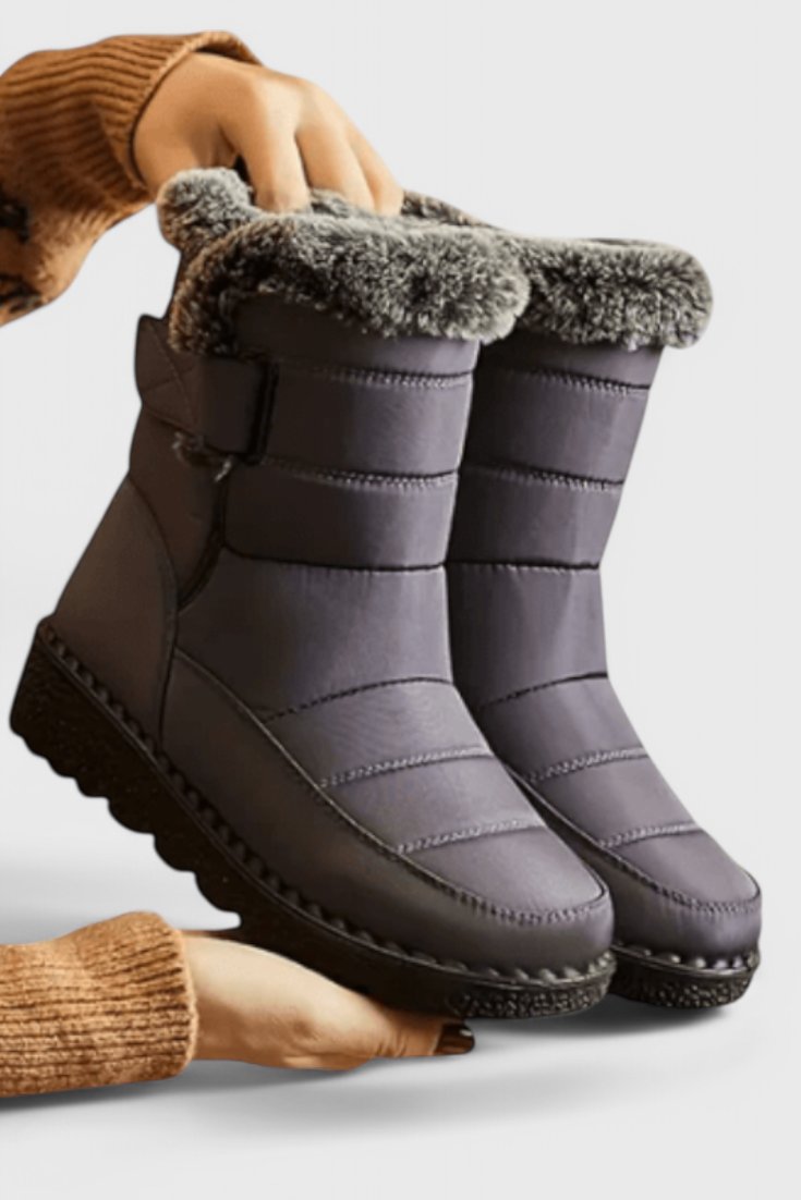 Waterproof Boots Dame Vandtætte Støvler Skridsikker - Gray