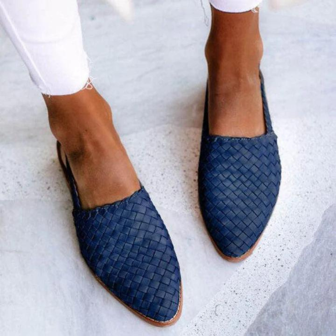 Alma | Dame Slip-On Vævede Flade Loafers